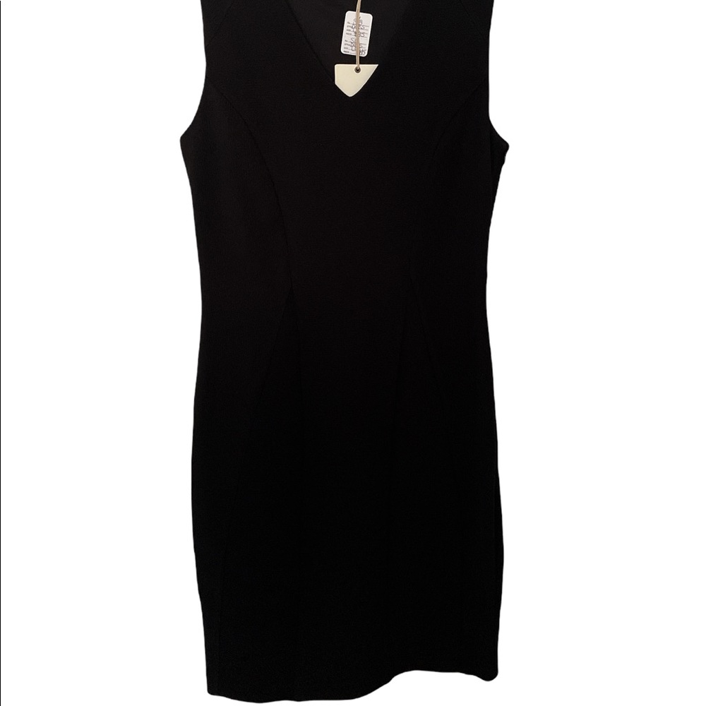 Sis Sis Brand Sleeveless V Neck Dress Black Size Medium